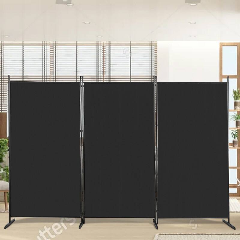 6FT 160g Polyester Fabric Plastic Foot Carbon Steel Frame Foldable Screen