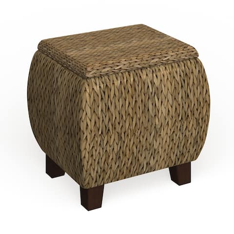 The Curated Nomad Consuelo Round Storage Ottoman