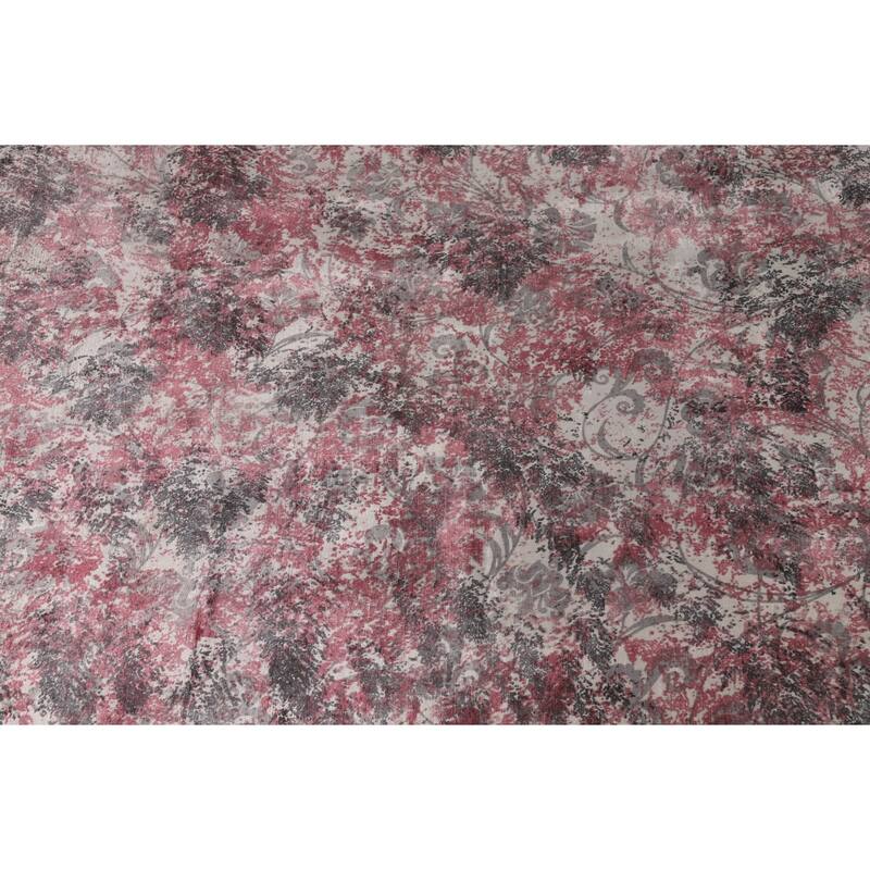 Modern Abstract Indian Rug Hand-Knotted Wool Carpet - 8'2"x 9'9"