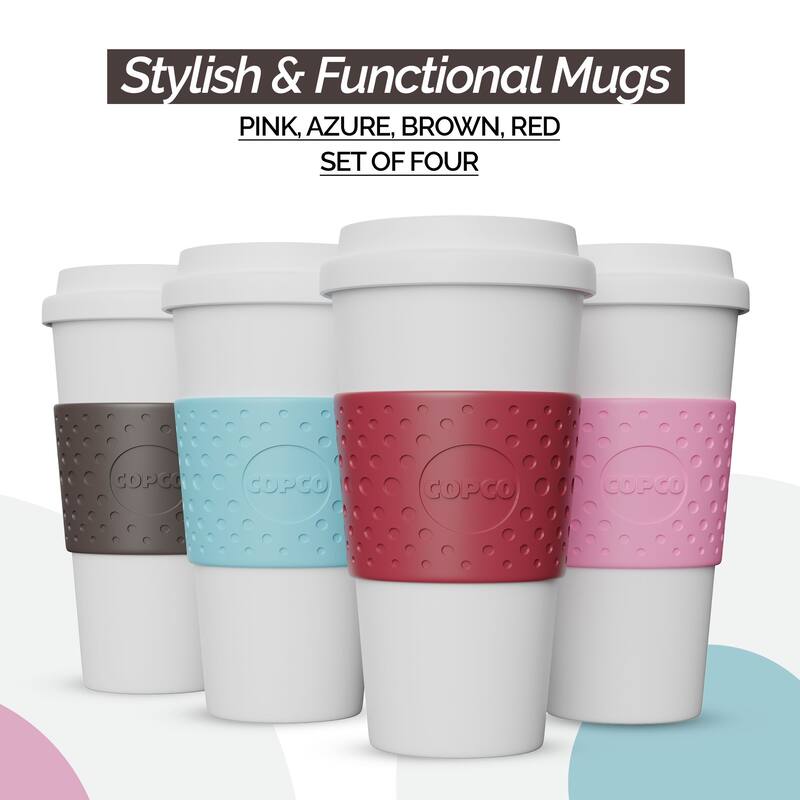 Copco Acadia Reusable To Go Mug Oz 4 Pack