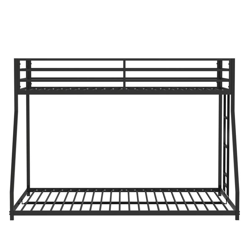 Heavy Duty Twin Over Full Bunk Bed with Safety Guardrails, Perfect for Kids and Teens
