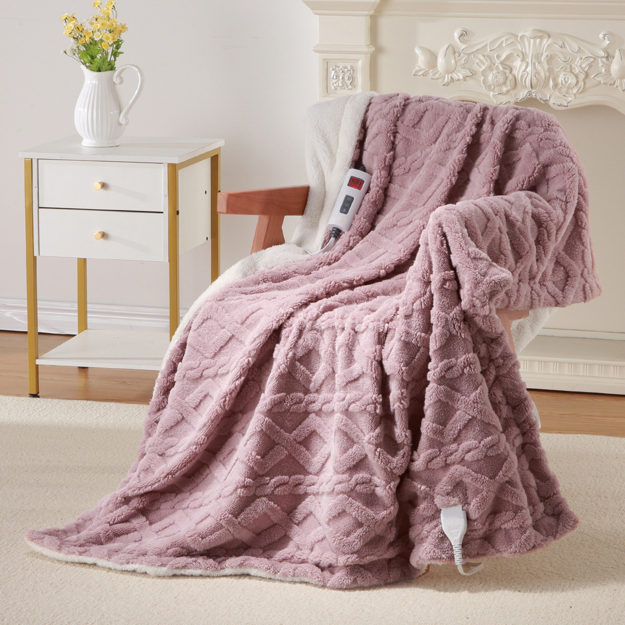 Thick store heated blanket