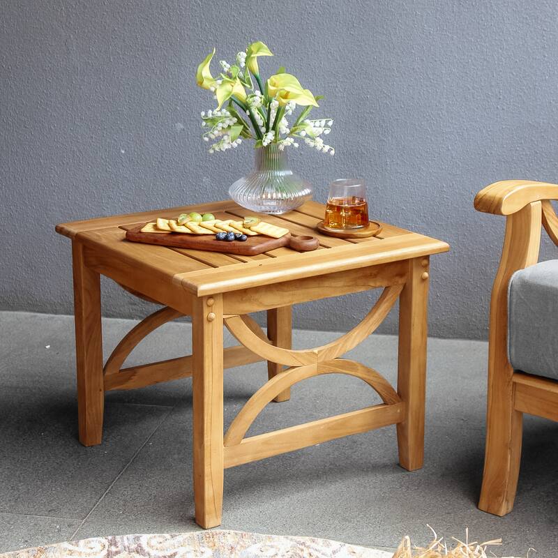 Cambridge Casual Lowell 3-piece Teak Patio Chat Set