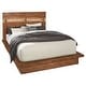 preview thumbnail 3 of 2, Winslow Farmhouse Wood Platform Bed Smokey Walnut
