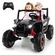preview thumbnail 9 of 7, Kids Ride on UTV w/ 4 x 100W Powerful Engine Remote Control Speed Black