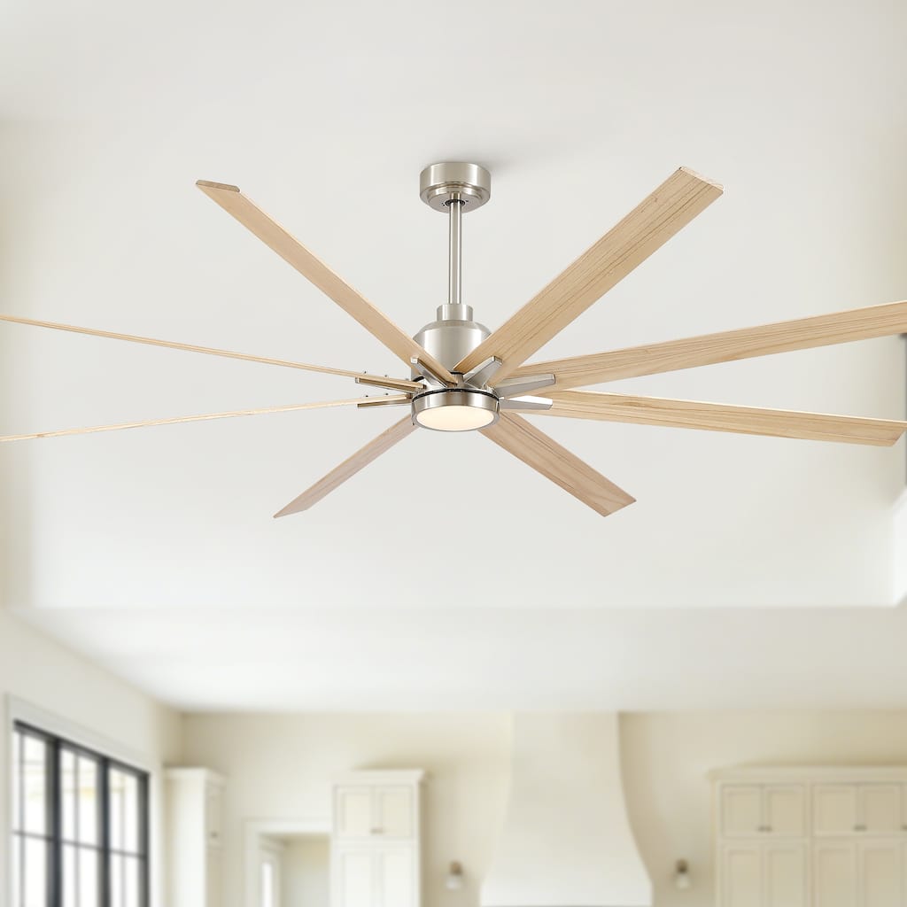 84" Large Ceiling Fan with Light,Remote and APP Control,For warehouse,resterant,patio,garage
