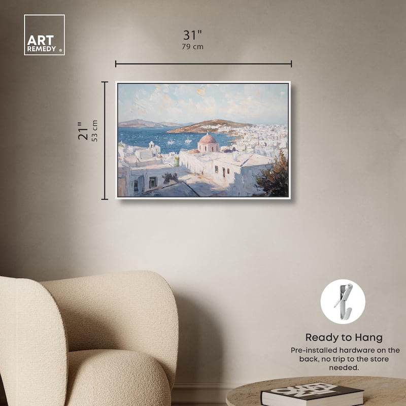 Early Morning Greece Canvas by Art Remedy