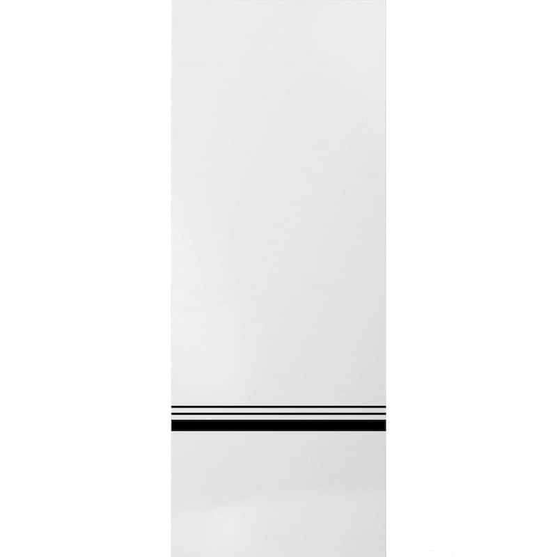 Slab Barn Door Panel 18 x 80 Planum 0012 White Silk with Sturdy Finished - 36" x 96"