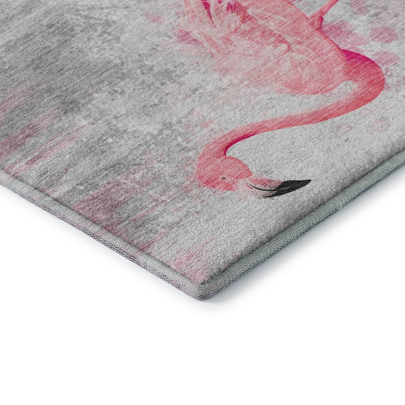 Premium Washable Super Soft Coastal Flamingo Mayfield Rug