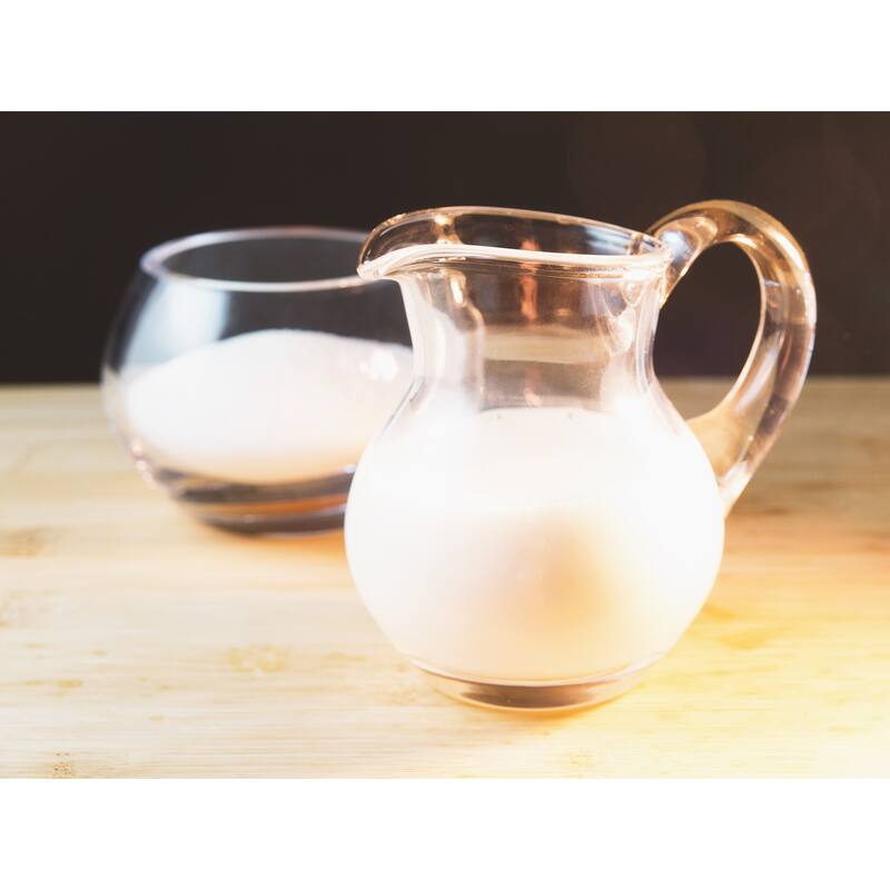 Glass Sugar & Creamer -Coffee Serving Set - 6 Oz.-Majestic Gifts Inc. - 3.75" Height
