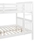 preview thumbnail 8 of 36, Full Over Full Bunk Bed with Ladder, Solid Wood Bunk Bed Frame with Safety Guardrail for Teens/Adults, Convertible into Two Beds