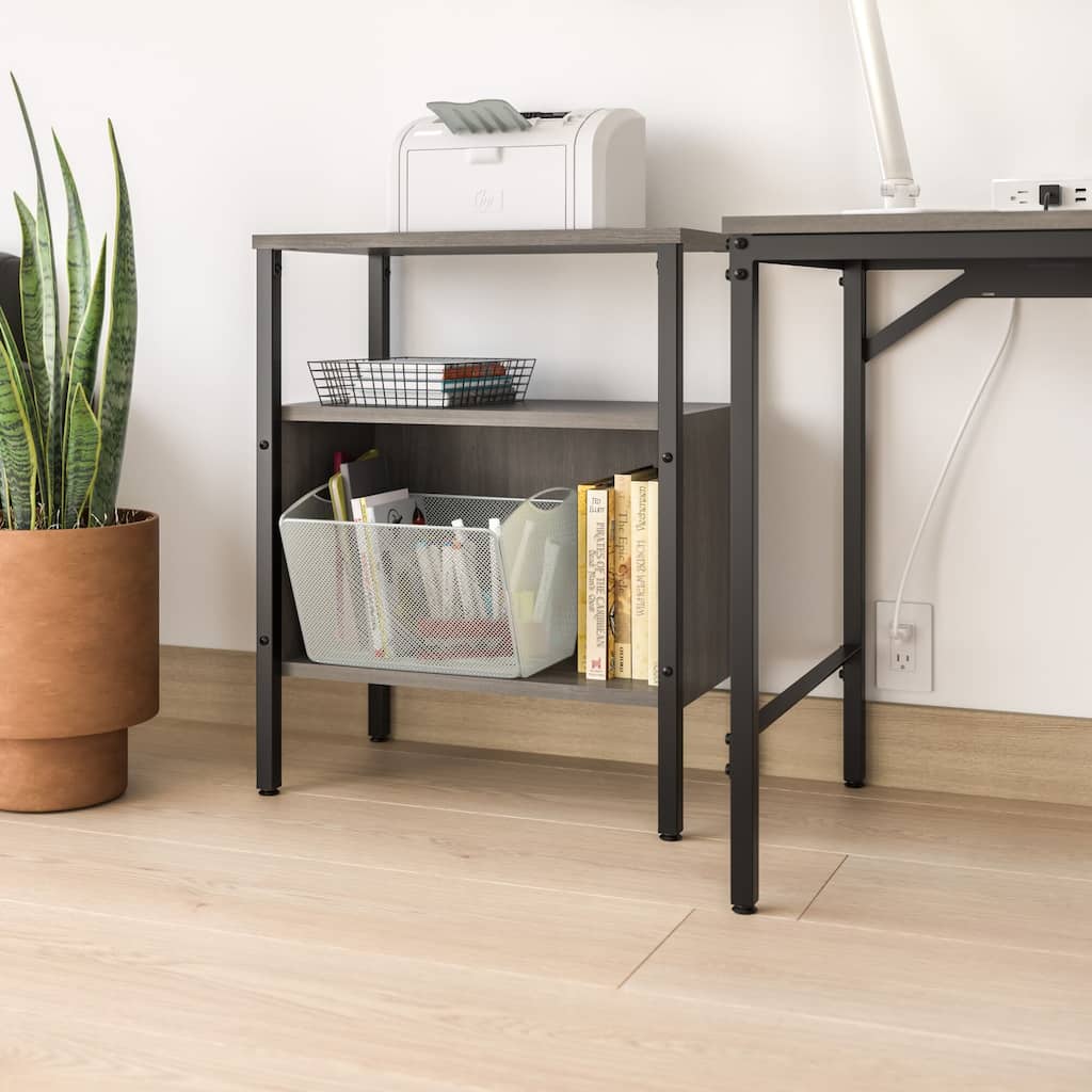 Onyx Metal Desk Organizer and Office Storage Bin