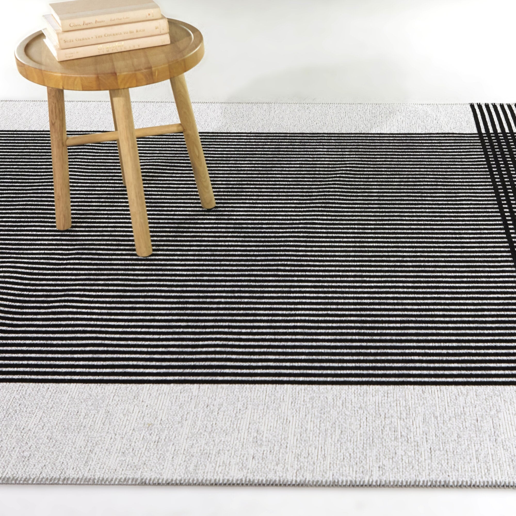 Yves Modern Striped Indoor/Outdoor Area Rug