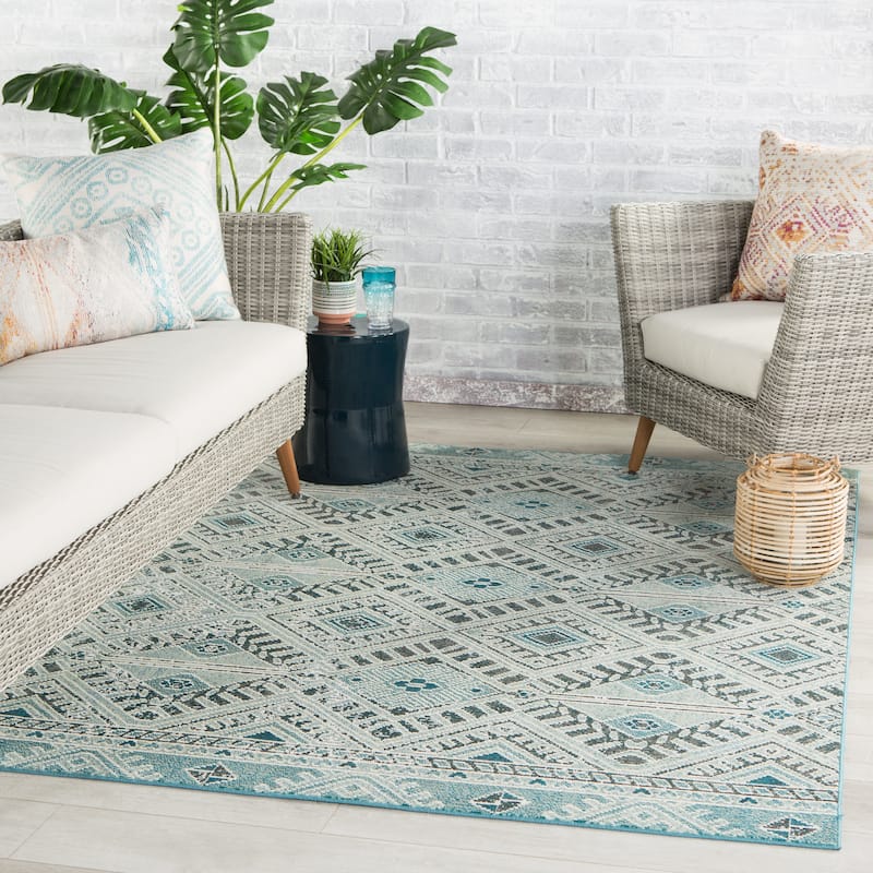 Kamalian Indoor/ Outdoor Tribal Polypropylene Area Rug by Havenside Home