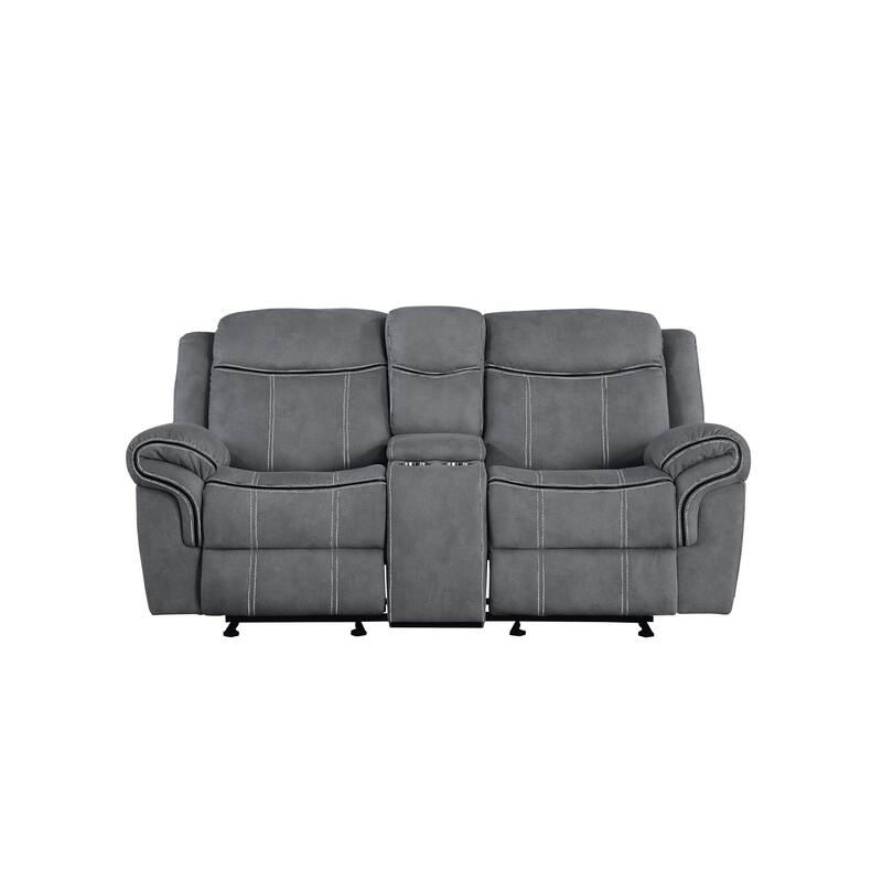 Cape May Pillow Top Arms Motion Loveseat with Console