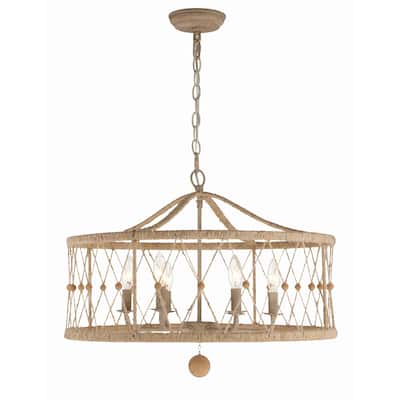 Crystorama Lighting Group BRX-B7906 Brixton 6 Light 24" Wide Wrought