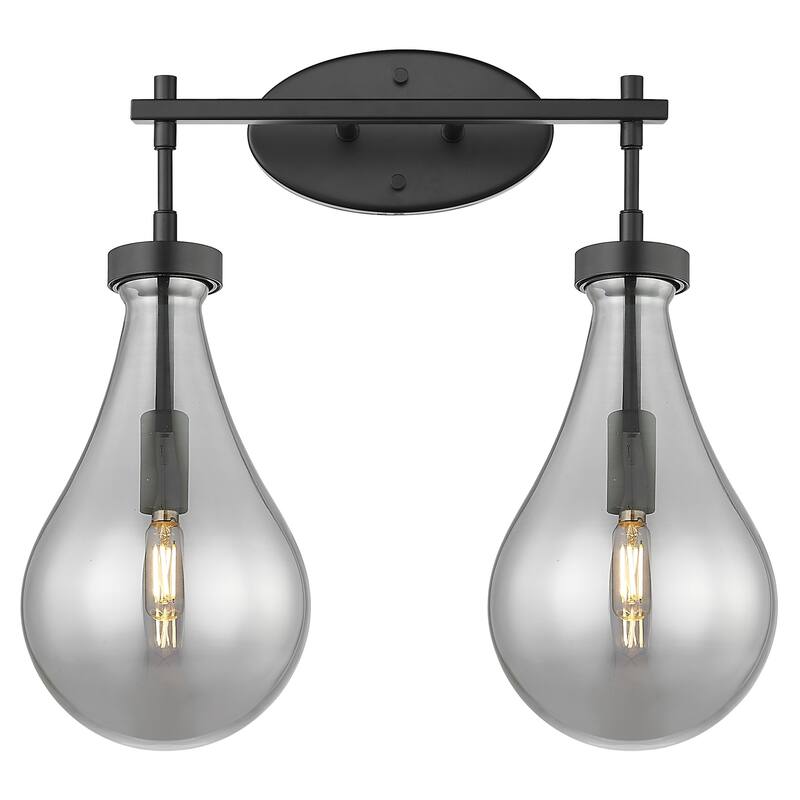 Innovations Lighting 451-2W-G451-7SM Owego 2 Light 18" Wide Vanity - Matte Black