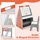 preview thumbnail 2 of 4, Wooden Kids Art Easel Double-Sided Toddler Table & Chair Set