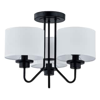Briggs Semi-Flush Mount, Black