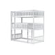 preview thumbnail 9 of 11, Distinctive Twin Size Triple Wood Bunk Kids Bed with Ladder,Guardrail