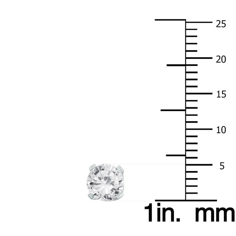 Marquee 1/2 Carat TW Diamond Solitaire Stud Earrings in 14K White Gold