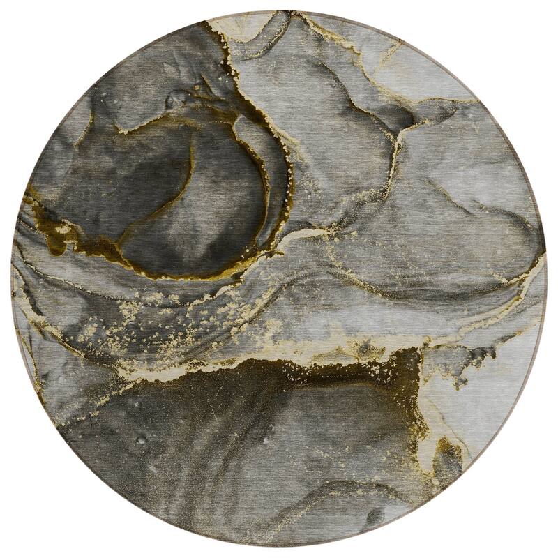 Galu Contemporary Abstract Weather Resistant Current & Stylish Outdoor Rug