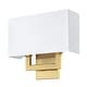 preview thumbnail 30 of 61, Wall Sconce Light With White Fabric Shade