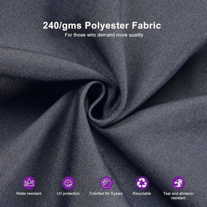 PURPLE LEAF Luxurious Design Square Patio Cantilever Umbrellas with Base UV50+ Fade Resistant