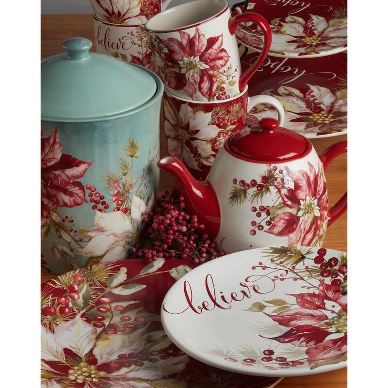 Certified International Winters Joy 22 oz. Mugs, Set of 4 Assorted Designs