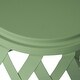 preview thumbnail 17 of 21, Selen Outdoor Modern 14 Inch Iron Side Table by Christopher Knight Home