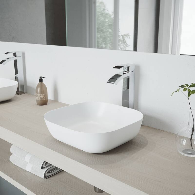 VIGO Duris Single-Handle Single Hole Bathroom Vessel Sink Faucet