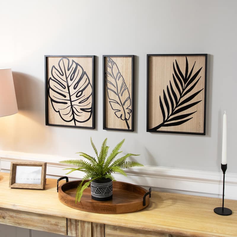 Tropical Leaf Wall Decorations - 15.75" - Set of 3