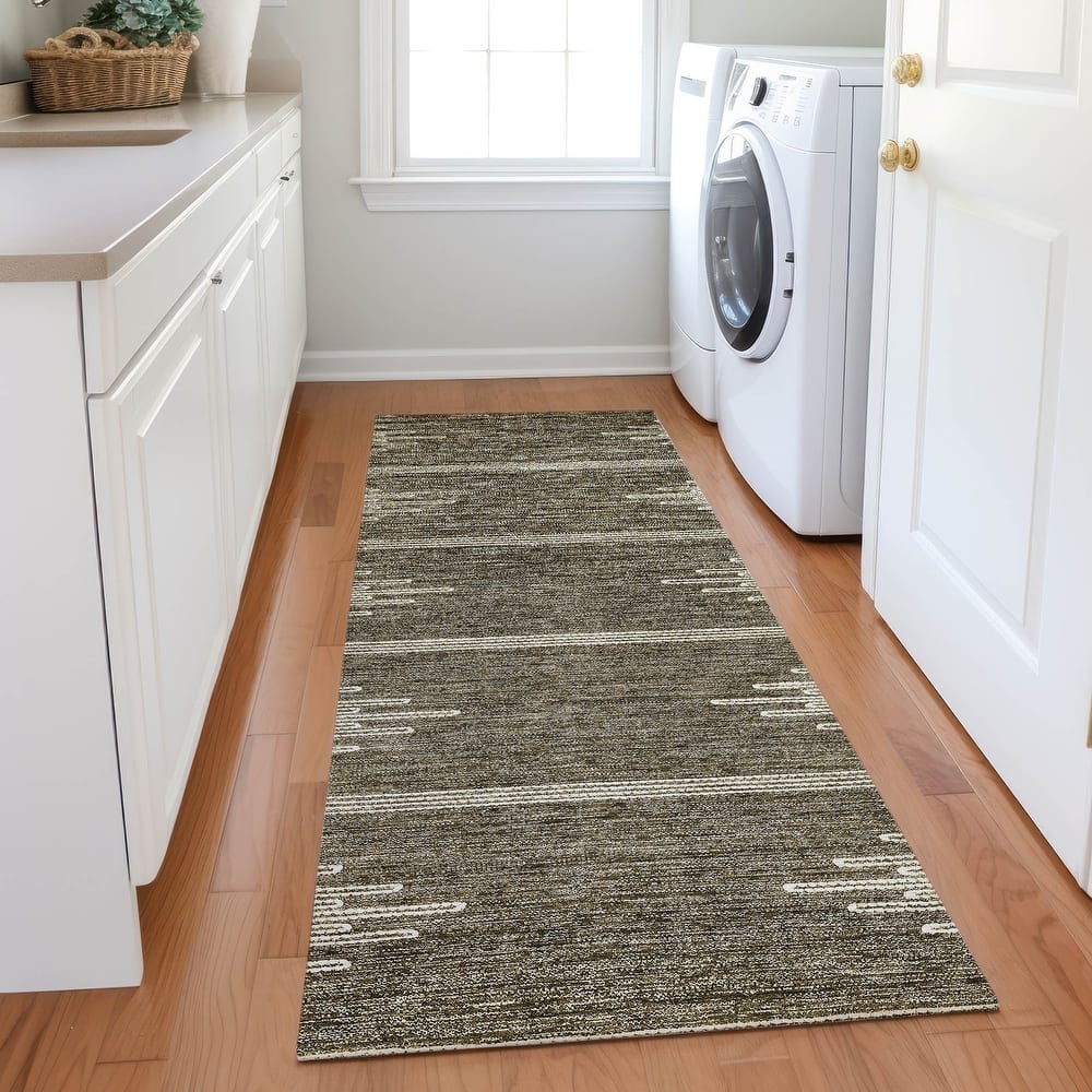 Machine Washable Indoor/ Outdoor Moroccan Boho Rug