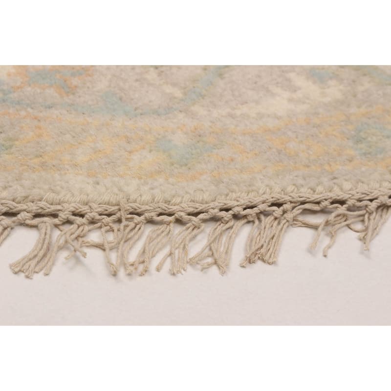 ECARPETGALLERY Hand-knotted Royal Oushak Beige Wool Rug - 5'10 x 5'10