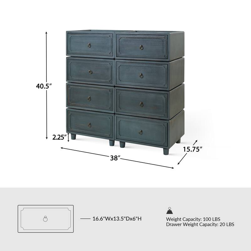 Greg Transitional 2 - Drawer Nightstand with Multiple Configurations Set of 4 by HULALA HOME