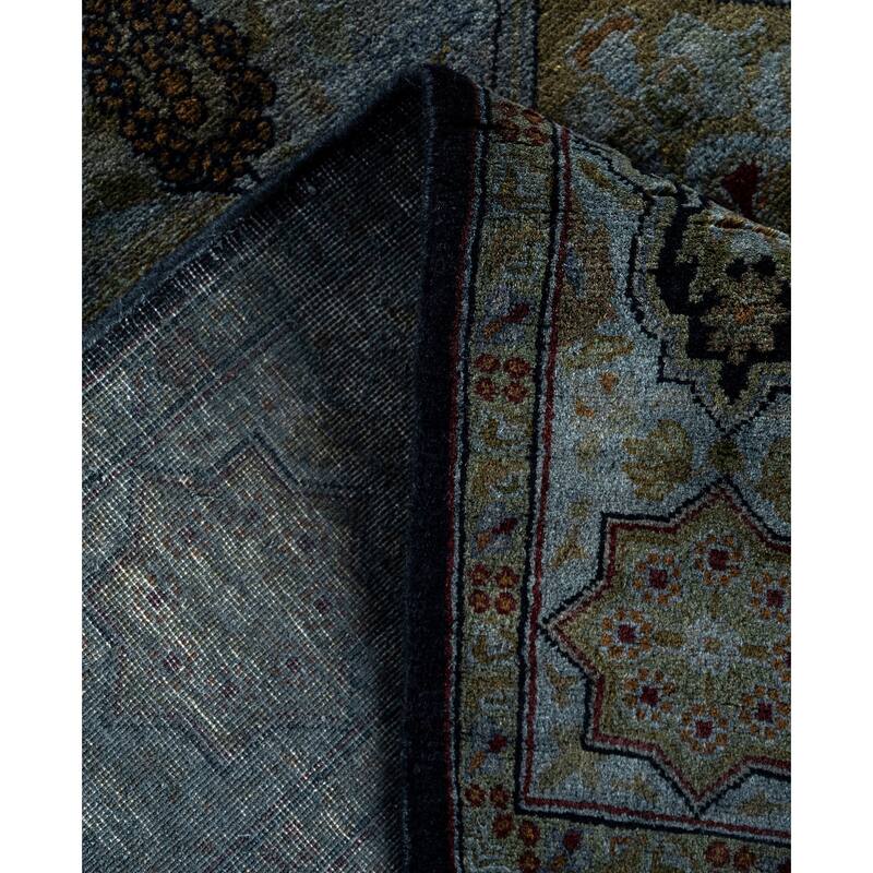Overdyed One-of-a-Kind Hand-Knotted Area Rug - Gray - 2' 8" x 4' 3"