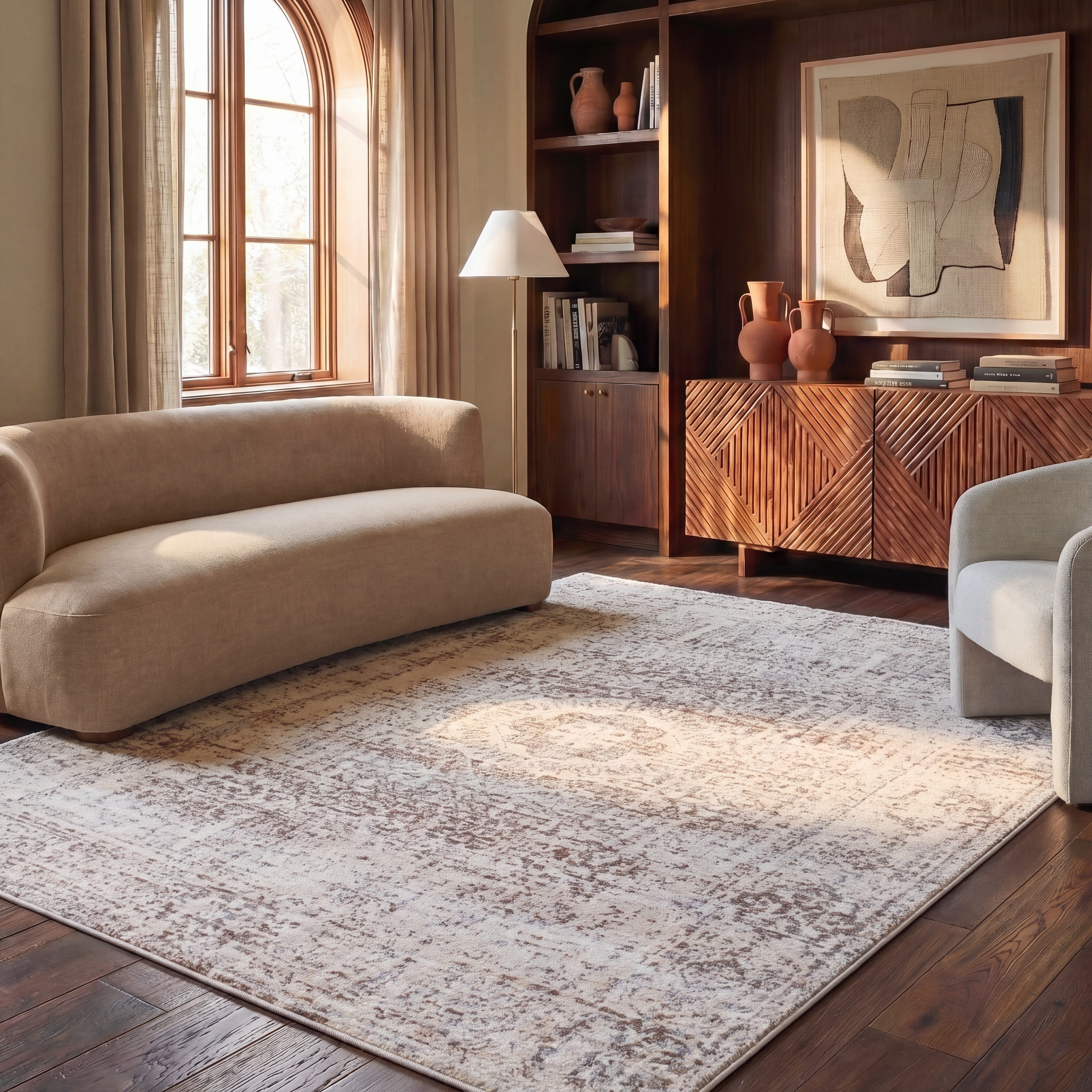 SAFAVIEH Evoke Gioia Vintage Boho Medallion Distressed Rug