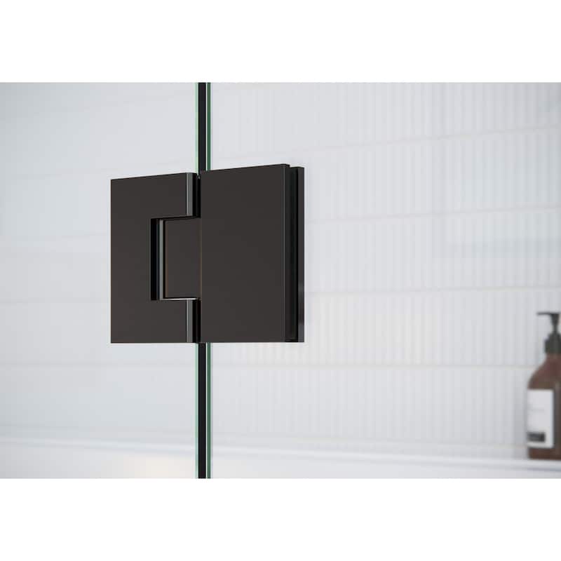 Glass Warehouse 78" x 42.75" Frameless Shower Door - Glass Hinge