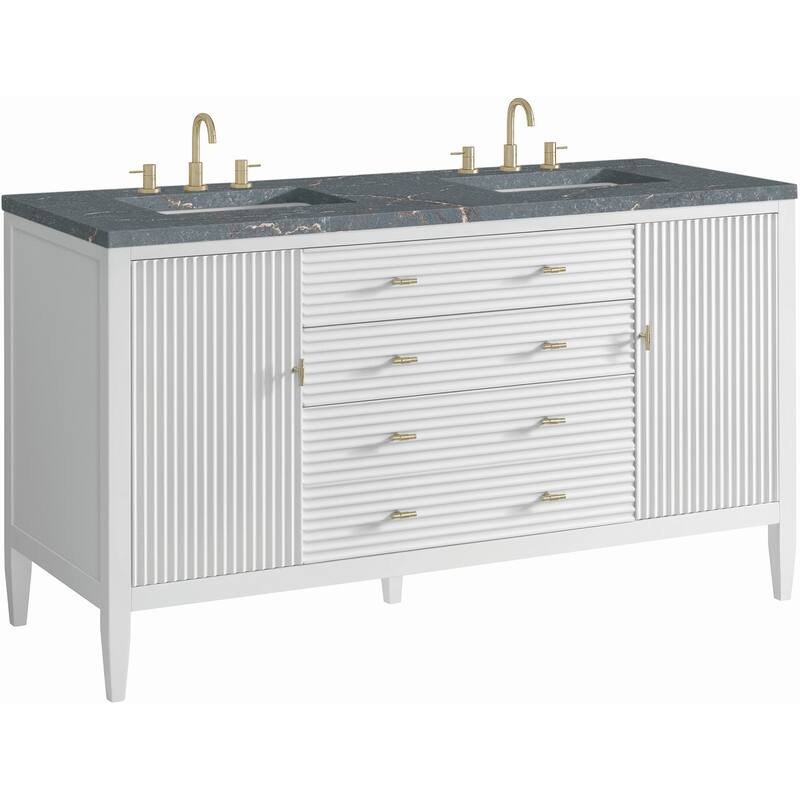 James Martin Vanities 485-V60D-FPBL Myrrin 60" Free Standing Double