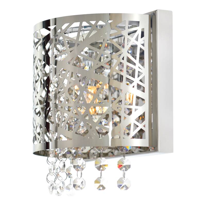 Eternity 1 Light Bathroom Sconce With Chrome Finish - Stainless Steel