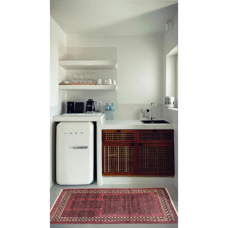 ECARPETGALLERY Hand-knotted Teimani Dark Grey Wool Rug - 2'9 x 4'2