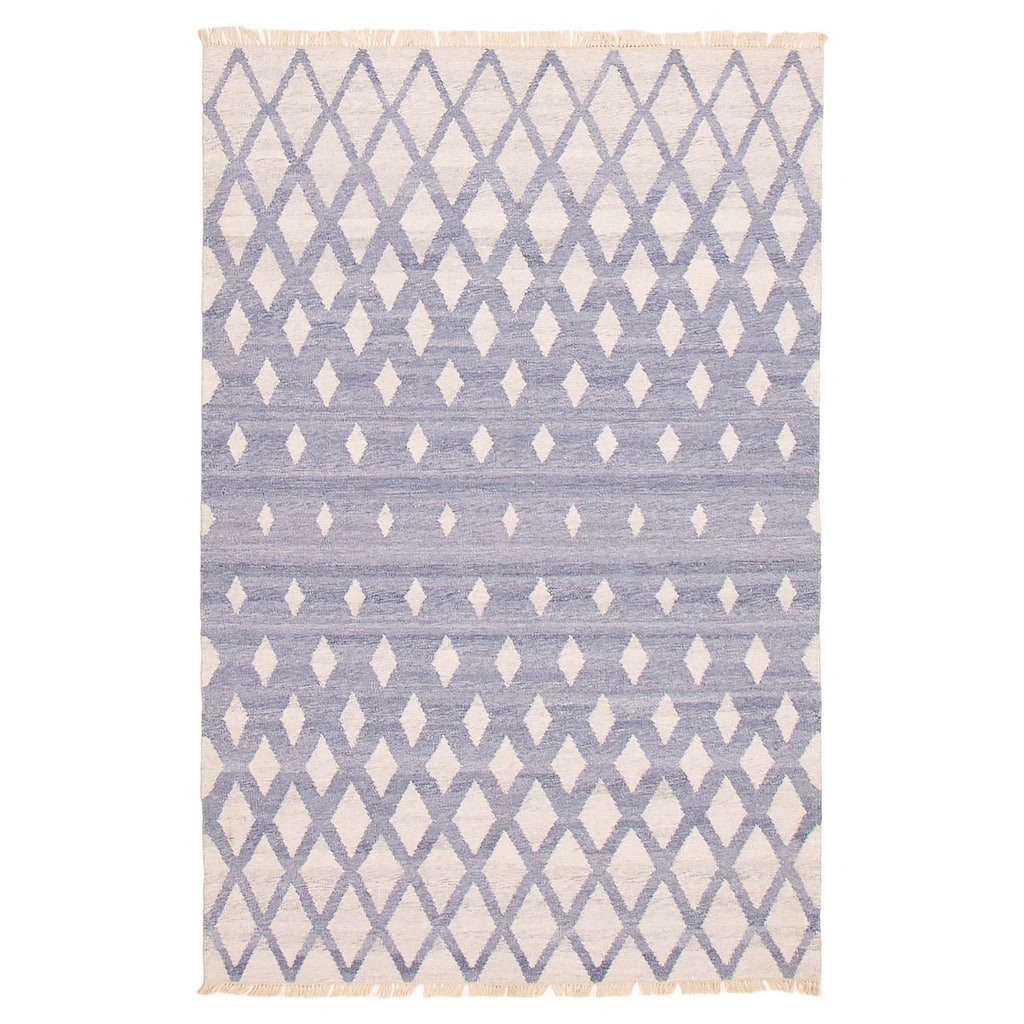 Ankara FW Slate Blue Kilim 5'1" x 7'11" - 5'1 x 7'11