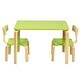 preview thumbnail 2 of 6, Green Wooden Children's Tables and Chairs Suitable for Kindergarten, Children's Bedroom - 30.5" x 21" x 21" (L x W x H)