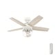 preview thumbnail 13 of 16, Hunter Margo Ceiling Fan w/ LED Light Kit, Handheld Remote - Transitional, Bohemian