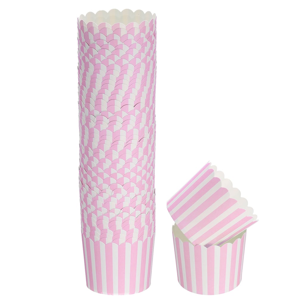 50Pcs Paper Baking Cups 6oz Cupcake Muffins Liner Wrappers