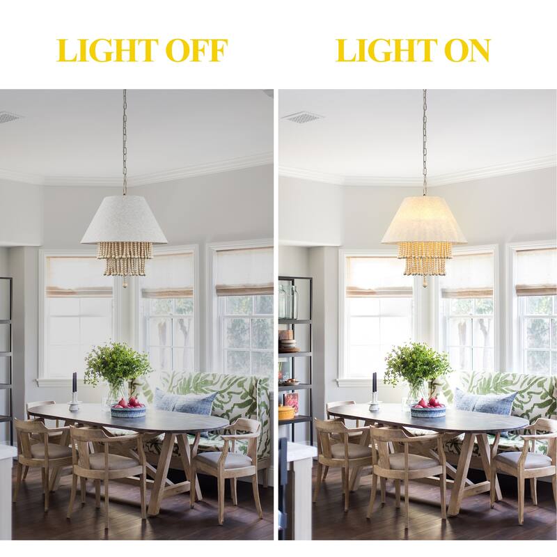 Oaks Aura Exquisite Chandelier,3 Lights Pendant Light,Modern Bohemian Chic Hanging Lamp,Height Adjustable for Living Room,Office