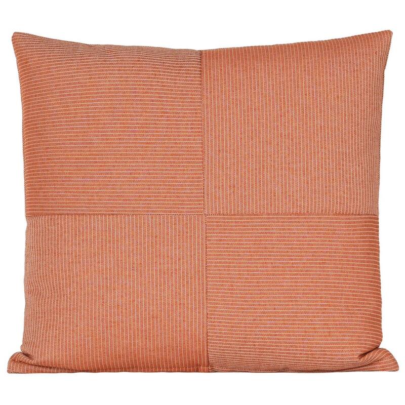 Redeem Stripe Eco-friendly 4-Patch Throw Pillow