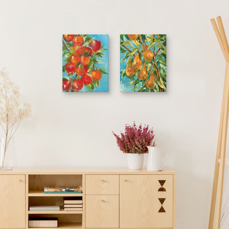 An Apple a Day & In a Pear Tree by Liz Jardine Canvas Art Prints