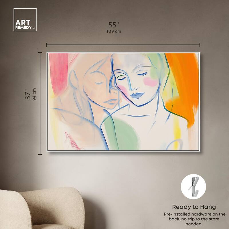 Brushstroke Bond Canvas by Art Remedy