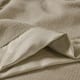 Twin Classic Matte Satin Binding Micro Fleece Blanket Beige - Bed Bath ...